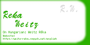 reka weitz business card