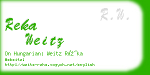 reka weitz business card